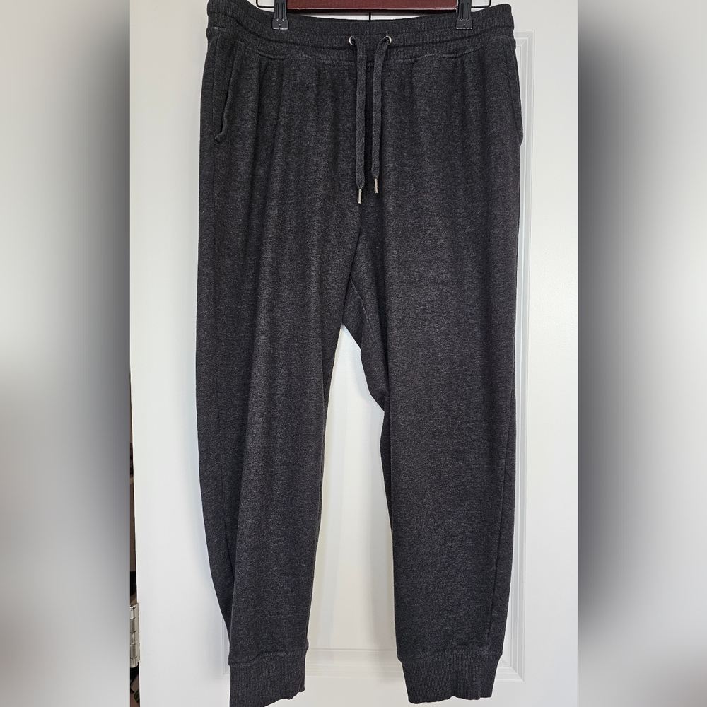 Orvis Men’s Jogger Sweatpants Gray Lounge Drawstring Casual Large